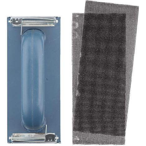 kwb Handschleifer-Set '3-tlg. inkl. Schleifklotz mit Klemmvorichtung und Schleifgitter 93 mm x 230 mm (2 Stk.) (1/5)