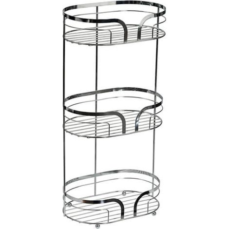 Showerdrape Dante Chrome Floor Caddy