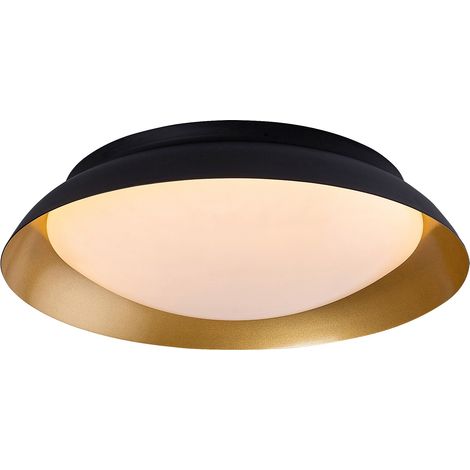Plafonnier LED design noir/or rond Ø30 20W Hafsa Rabalux (1/5)