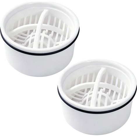 2PCS Tamis à Cheveux et Tube Plongeur pour Douche, Kit de Rechange avec Filtre Anti Débris, Accessoire de Siphon Salle de Bain Compatible 6960, 6961, 6962, 6963 pour Receveur et Bonde (1/5)