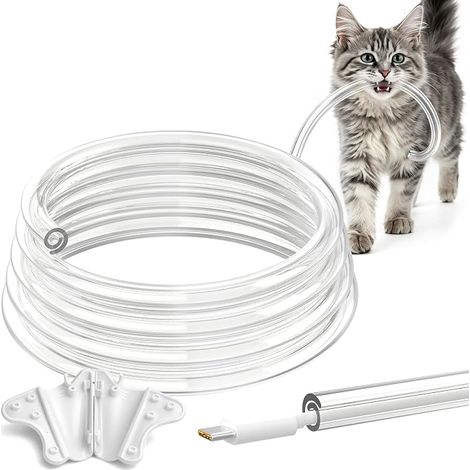Gaine Protection Câble PVC Transparente 6m 9mm Protection câble, gaine auto-fermante, outil installation, anti-morsure animaux, rangement fils bureau TV PC