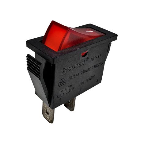 Soken RK1-11 Wippschalter Kippschalter 250V 16A 2Pin Schalter für Elektroheizer uvm. (1/4)