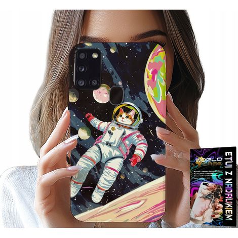 Custodia per Samsung Galaxy A21s - Cat Astronauta CAT Space Case Housing (1/5)