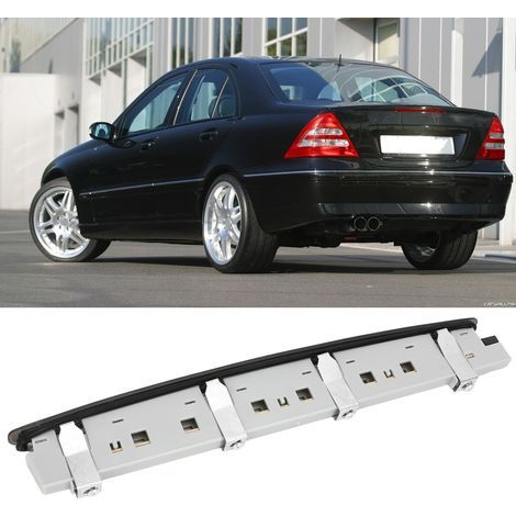 Troisième feu stop à LED noir pour Mercedes-Benz Classe C W203 2000-2007 2038201456