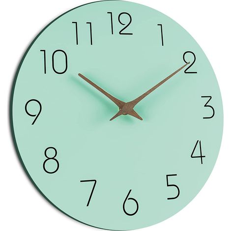 Horloge Murale - Numérique Silencieuse - 25 Cm - Pour Salon Cuisine Bureau - 1 Piece (1/5)