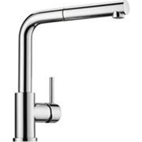 Naber LINEA Küchenarmatur Arco 2 mit ausziehbarem Auslauf Chrom Niederdruck (1/4)