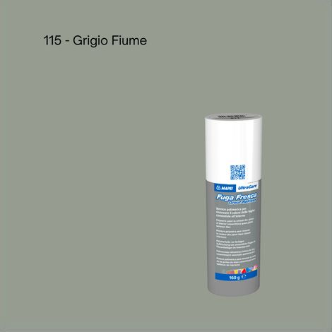Rinnovo fughe sbiadite ripristinare pavimento ultracare fuga fresca 160 gr colore- grigio fiume - 115 - confezione 1