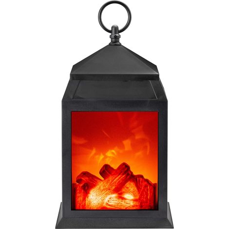 ZOLGINAH Lampe de cheminée à LED Effet flamme Bûche Décoration de maison (moyen) (1/5)