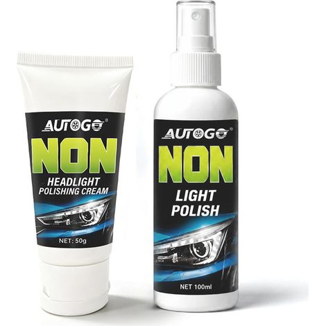 Kit de polissage de phares AUTOGO : Rénove les optiques de phares oxydées et jaunies, répare les rayures et ne nécessite aucun polissage. (1/5)