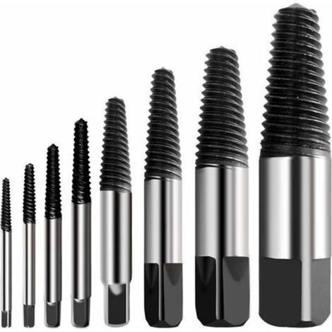 Ausdreher für abgebrochene Schrauben, Mehrfach-Burst-Schraubenausdreher-Set, Edelstahlhärte, Bolzenausdreher für abgebrochene Schrauben, leicht abzuziehen, geeignet zum Entfernen beschädigter Schraube