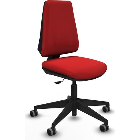 Elche CP similpiel rojo base piramidal ruedas engomadas 65mm (1/5)