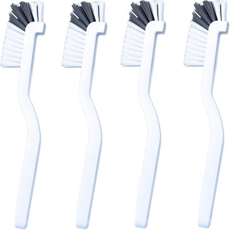 Brosse à fentes, brosse de nettoyage d'angle, brosse à poils durs, pour éviers/douches/coins, lot de 4 (1/5)