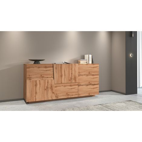 Buffet/bahut moderne 180 cm chêne wotan Pedro (1/4)