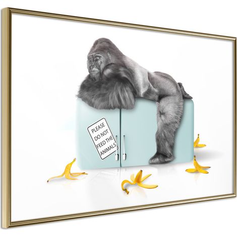 Affiche Murale Encadrée "Break the Rules" 30 x 20 cm Or