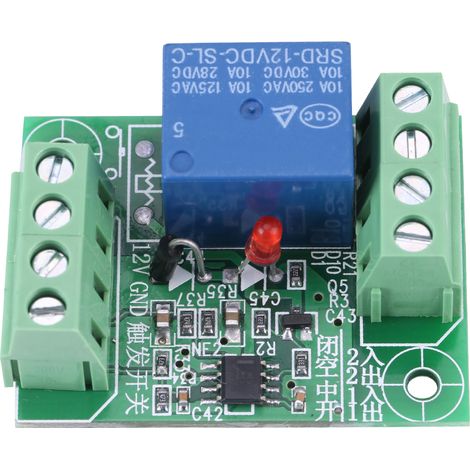 GARRYFIZH Module de commande de relais à déclenchement bistable monocanal 12 V CC (1/5)