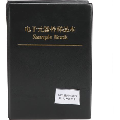 Coffret d'échantillons de résistances CMS 4250 pièces, 170 valeurs, série 0603, kit de composants électroniques (1/5)