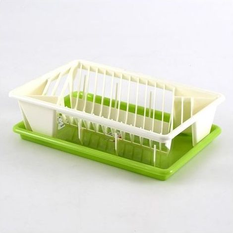 Cosmoplast Scolapiatti con Vassoio 30x20cm colori assortiti