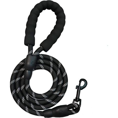 Laisse pour chien, 2 m/3 m, convient aux petits chiens, chiens moyens, grands chiens, laisse réfléchissante et robuste (3 m) (1/5)