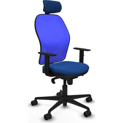 Sedia Ufficio con Poggiatesta Piqueras y Crespo 1D036N2 Azzurro (1/5)
