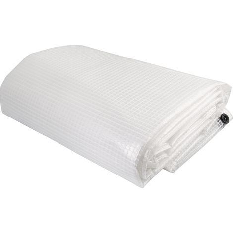 1 Bâche Armée 4x5 M Transparente Imperméable 160 G/m² Stabilisée UV Pour Travaux Extérieur (1/5)