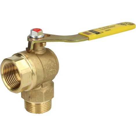 Robinet à bille équerre, gaz, ¾’’ avec TAE