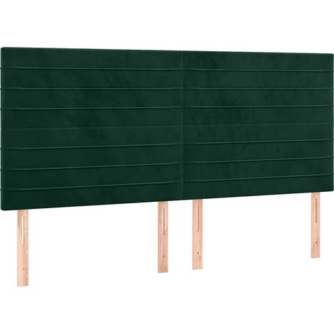 Maison Exclusive - Cabecero Terciopelo Verde Oscuro 180x5x118/128