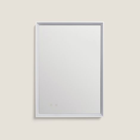 Badezimmerspiegel mit LED Licht und Antibeschlag 70x50 cm Maia Wählbar (Warm-Neutral-Kalt)