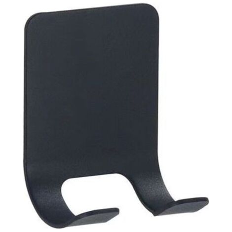 Support pour rasoir de douche, 6 pièces, support pour rasoir de Barbe, crochet mural, support pour crochet de rasoir auto-adhésif en acier inoxydable, crochet noir (1/4)