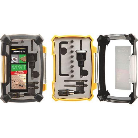 Terrassen-Bohr- und Frässet DIAGER 9000A – Terrassenmontage-Kit
