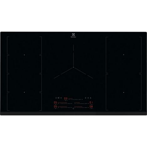 Electrolux – Plaque induction 90 cm 5 foyers – Puissance 3700 W – Détection de casserole – Fonction Boost – Nettoyage facile (1/5)