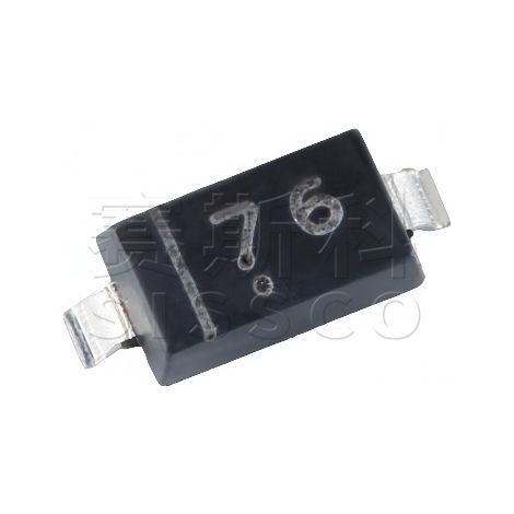 New and original Changdian/Changjing RB160M-60 SOD-123 Schottky diode, screen printed 76, surface mount, electronic component, 5 pieces per pack.