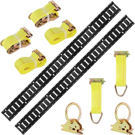 Kit de rail de serrage sur piste E, système de fixation de charge en acier (1/5)