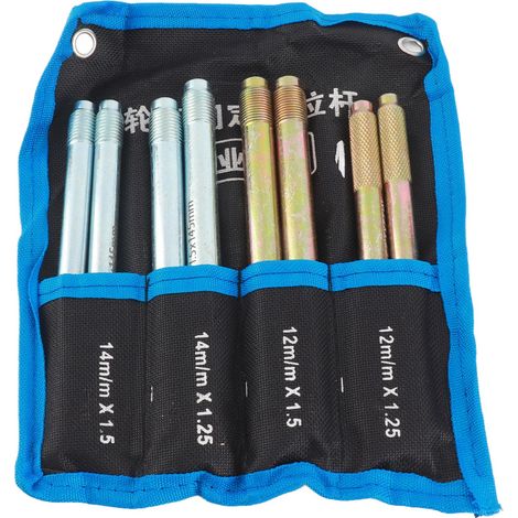 Lot de 8 goupilles d'alignement de roue en métal, guide de positionnement et outils d'équilibrage pour le changement de pneus sur les voitures à boulons de roue (1/5)