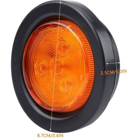 Feu Arrière LED - Étanche IP67 - Pour Remorque Et Camion - Clignotant Feu De Recul - 12 V - 5 Pièces (1/5)