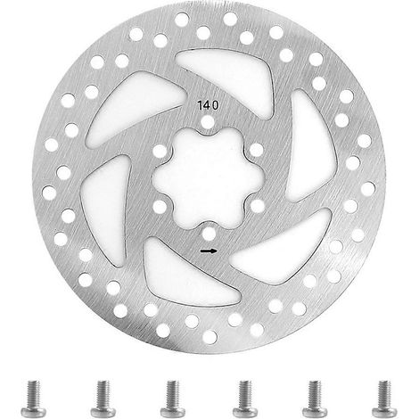 Disque de frein 140 mm en acier inoxydable, 6 trous, avec vis, pour trottinette électrique INOKIM OXO (accessoires inclus). (1/5)