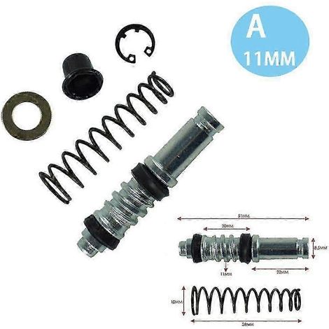 Pompe de frein d'embrayage de moto, maître-cylindre, piston de frein hydraulique, pompe de frein de scooter (A 11 mm) (1/4)