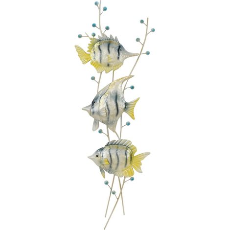 Signes Grimalt Figura Marinera 0 Adorno Pared Peces 0 Amarillo 6x34x112cm 35073