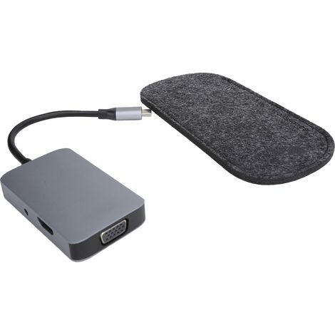 USB-Typ-C-zu-Hub-Adapter für Computer und Smartphones mit Typ-C-Schnittstelle (1/5)