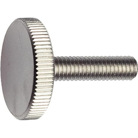 Vis métaux Moletée Basse Inox A1 M8X25-5 pièces