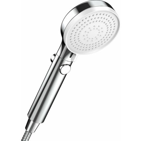 YMYNY Duschkopf mit Stopp, Universal-Hochdruck-Handbrause, Badezimmer-Duschkopfmodi, Duschkopf mit Stopp-Taste, wassersparend, Chrom (1/4)