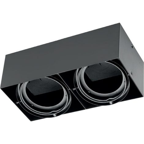 Apparecchio di illuminazione da soffitto Pireo 2xAR111 nero GTV (1/2)