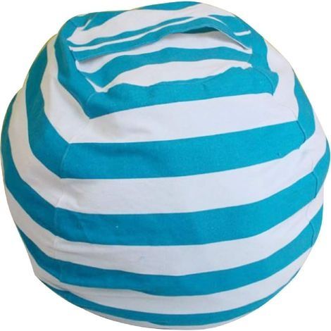 Pouf en toile (bleu) (1/2)