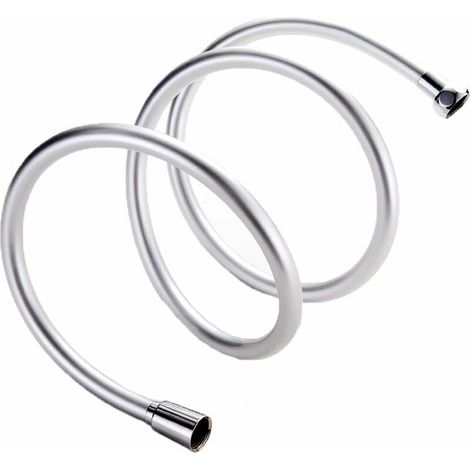 Ahlsen Duschschlauch – 2 m PVC-Duschschlauch-Ersatz, knick- und knickfest, Chrom (1/5)