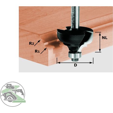 Mehrprofilfräser HW S8 D36,7/R6/R6 - FESTOOL 491031 (1/4)