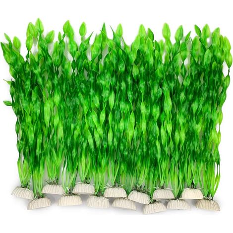 14 PCS Artificial Seaweed Water Plants for Aquarium, Plastic Fish Tank Plant Decorations (1/5)