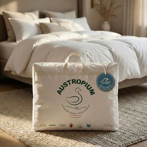 Doudoune d'hiver Danube - 30 % doudouet 70 % duvet classe 1, commode, Batiste 70, fabriquée en Autriche Cm. 155x220