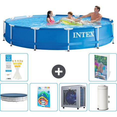 Intex Piscina con struttura Rotonda - 366x76 cm - 7-pezzi S164 (1/5)