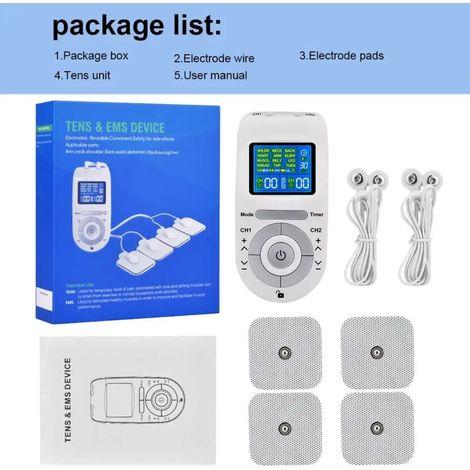 New TENS, EMS, acupuncture, face and body massage, digital therapy Herald electrostimulation massage device 04664-AquaForge