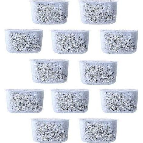 12pcs Filtres à eau à charbon de rechange Filtre non tissé pour cafetières (1/5)