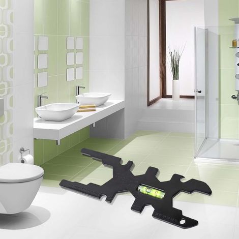 Multifunktionsschlüssel für Badezimmerarmaturen, Wasserrohrwerkzeug, schwarz, für den Heimgebrauch (1/5)
